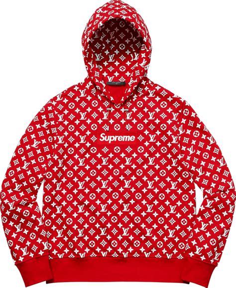 red supreme louis vuitton hoodie fake|supreme lv hoodie retail price.